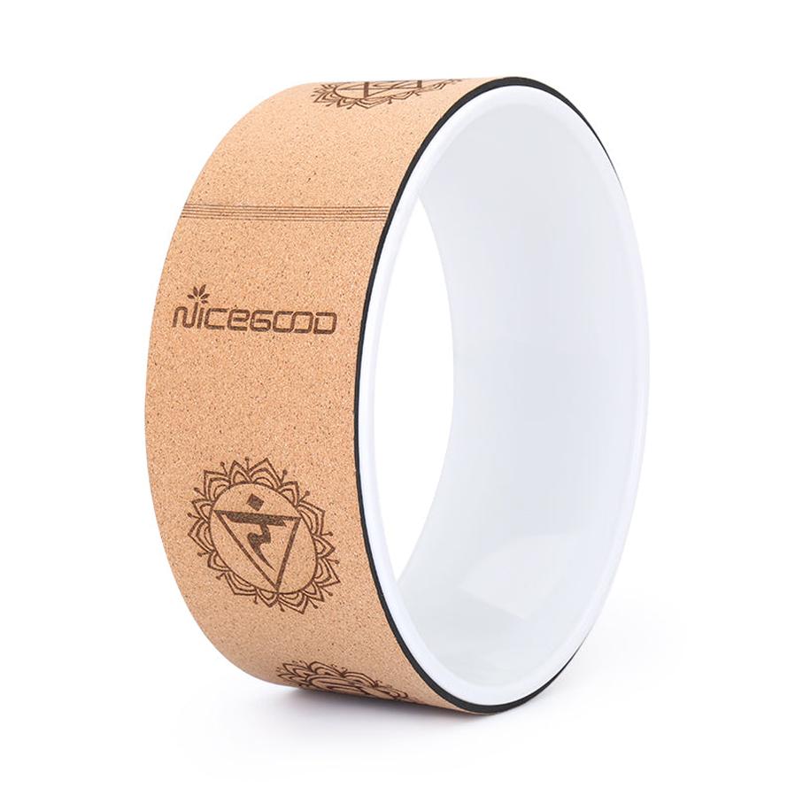 HKM-986323 Cork Yoga Wheel for Enhanced Flexibility and Balance Training