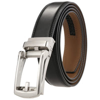 HKM-263955 Men's Leather Automatic Buckle Belt - Style LY33-32314-1
