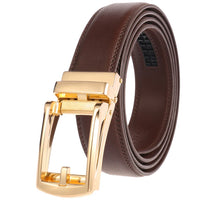 HKM-263955 Men's Leather Automatic Buckle Belt - Style LY33-32314-1