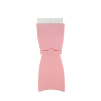 HKM-387795 Folding Stainless Steel Eyebrow and Eyelash Comb in Pink, 10cm Length