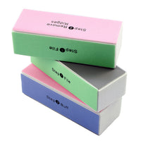 HKM-790163 Nail Four-Sided Sponge Polishing Block - Smooths and Enhances Nail Appearance