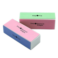 HKM-790163 Nail Four-Sided Sponge Polishing Block - Smooths and Enhances Nail Appearance