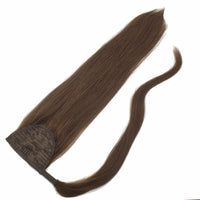 HKM-371027 Real Hair Velcro Ponytail Extension - Seamless Long Tress Wig Available in Various Lengths and Colors