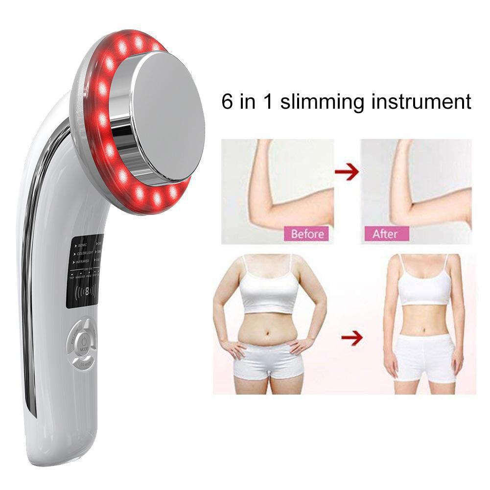 HKM-134739 6-in-1 Ultrasonic Beauty Tool with EMS and Color Light Therapy