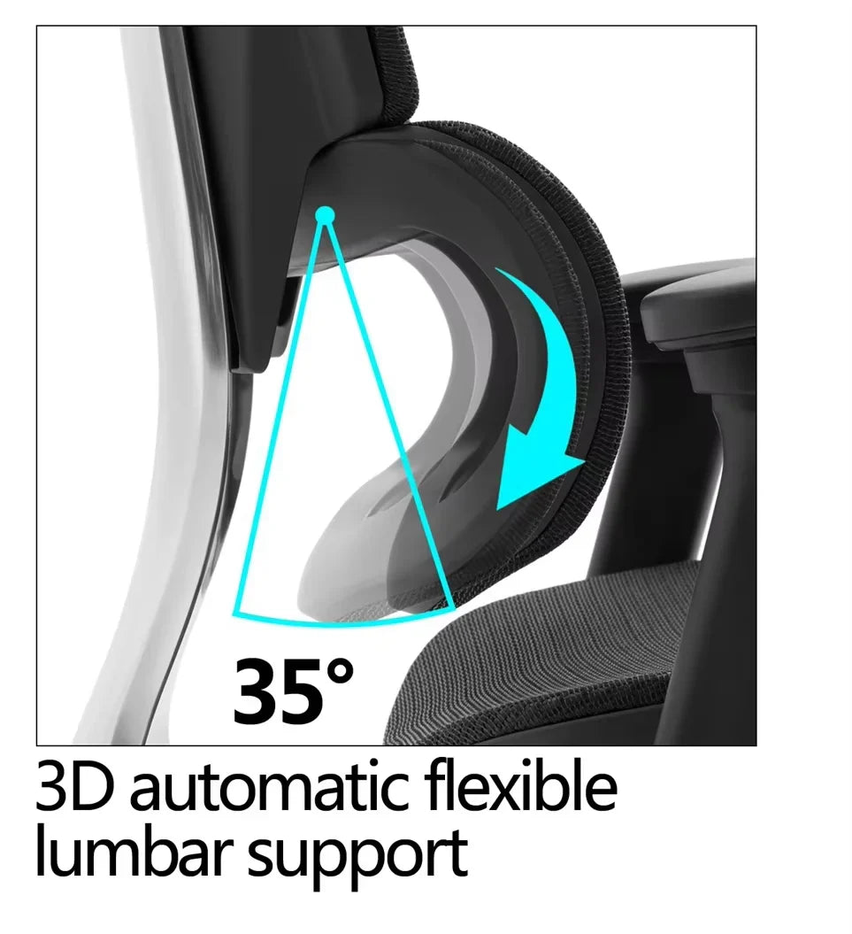 KTX-118803 Ergonomic High Back Leather Task Chair with 4D Adjustable Armrests for Office Use