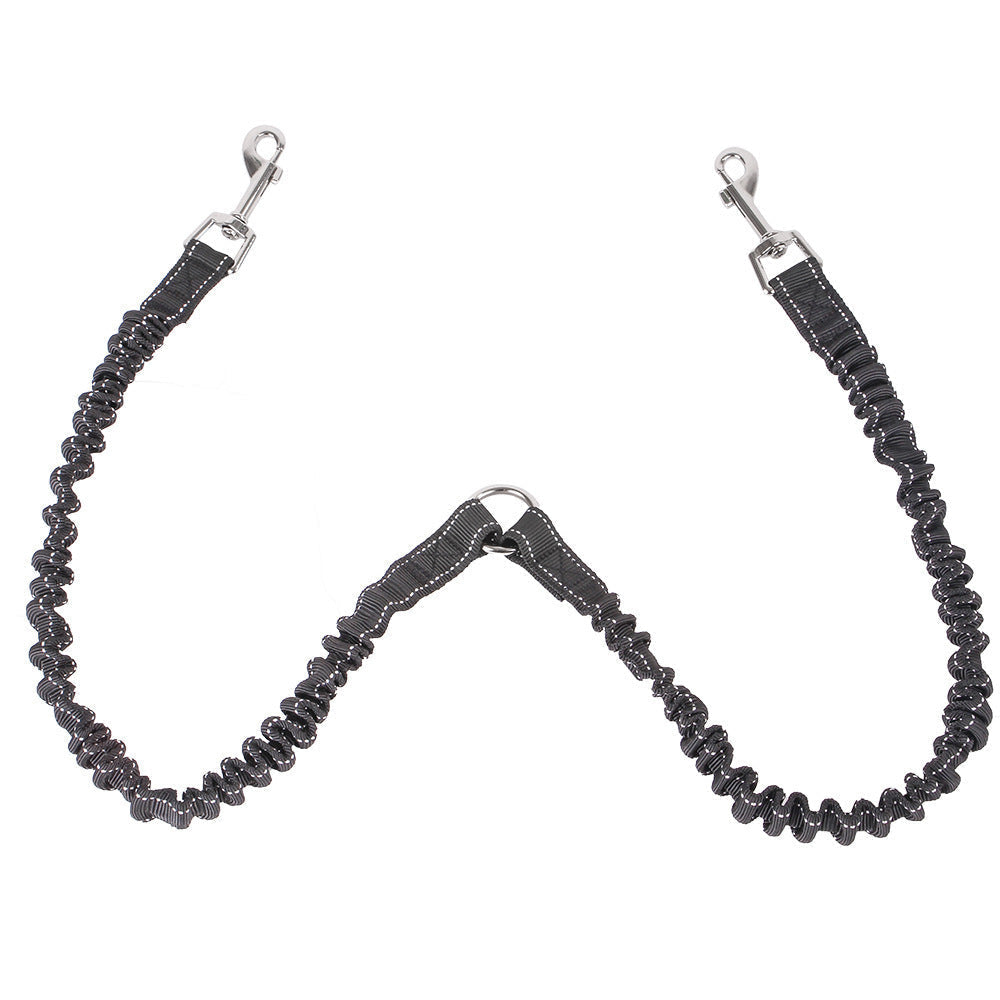 HKM-031123 Dual Head Nylon Traction Belt for Dogs - Available in Sizes S and M
