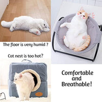 HKM-597843 Comfortable and Washable Cat Hammock Bed for Indoor Cats – Breathable Hanging Nest Design