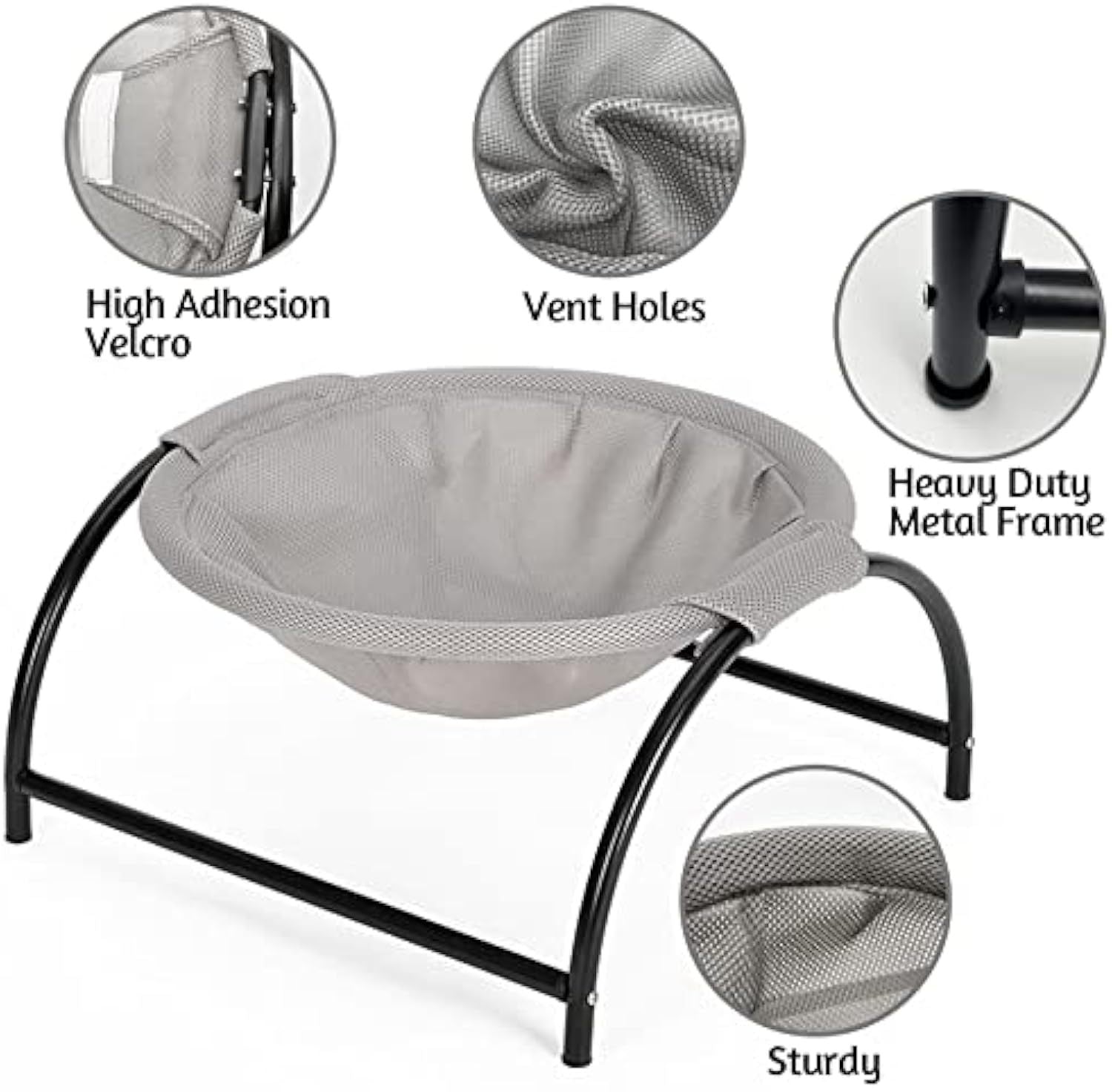 HKM-597843 Comfortable and Washable Cat Hammock Bed for Indoor Cats – Breathable Hanging Nest Design