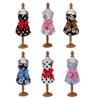 HKM-484627 Princess Summer Dress for Pets - Stylish and Comfortable Cotton Clothing in Various Patterns and Sizes 8/XS to 16/XL