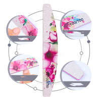 HKM-918931 Nail Rubbing Strip Set - 6 Flower Style Nail Buffing Tools for All Skin Types