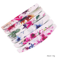 HKM-918931 Nail Rubbing Strip Set - 6 Flower Style Nail Buffing Tools for All Skin Types