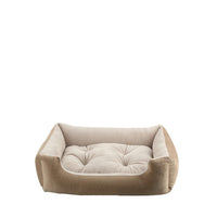 HKM-149971 Plush Square Dog and Cat Cushion Bed - Soft Velvet Pet Nest for Medium to Large Pets