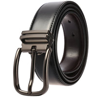 HKM-342995 Men's Double-Sided Pin Buckle Genuine Leather Belt - Model LY35-21623-1