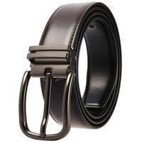 HKM-342995 Men's Double-Sided Pin Buckle Genuine Leather Belt - Model LY35-21623-1