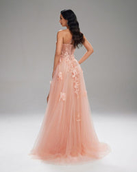 HKM-413971 Elegant Pink Evening Dress for Women - Style EZ25035