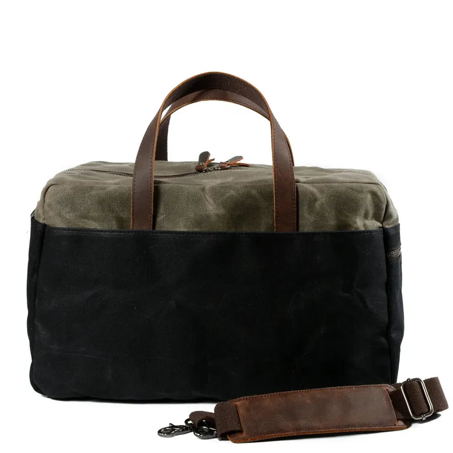 HKM-859091 Vintage Batik Canvas Travel Duffel Bag with Large Capacity and Multi-Colour Options