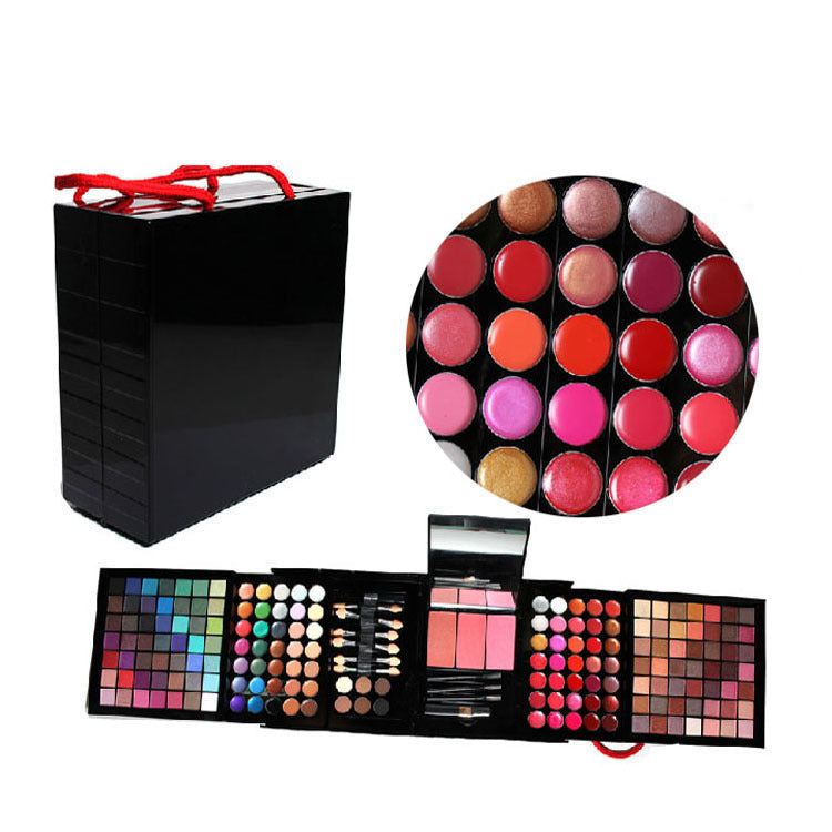 HKM-778387 177 Color Eye Shadow and Bronzing Plate Makeup Set - Versatile Combination in White