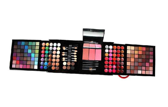HKM-778387 177 Color Eye Shadow and Bronzing Plate Makeup Set - Versatile Combination in White