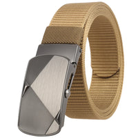 HKM-487571 Custom Leather Belt with Nylon Woven Tape and Tungsten Buckle - Model Ly36-23547-1