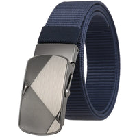 HKM-487571 Custom Leather Belt with Nylon Woven Tape and Tungsten Buckle - Model Ly36-23547-1