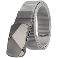HKM-487571 Custom Leather Belt with Nylon Woven Tape and Tungsten Buckle - Model Ly36-23547-1