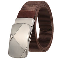 HKM-487571 Custom Leather Belt with Nylon Woven Tape and Tungsten Buckle - Model Ly36-23547-1