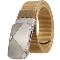 HKM-487571 Custom Leather Belt with Nylon Woven Tape and Tungsten Buckle - Model Ly36-23547-1