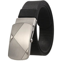 HKM-487571 Custom Leather Belt with Nylon Woven Tape and Tungsten Buckle - Model Ly36-23547-1