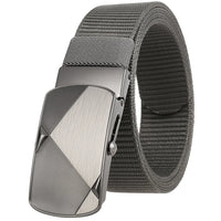 HKM-487571 Custom Leather Belt with Nylon Woven Tape and Tungsten Buckle - Model Ly36-23547-1
