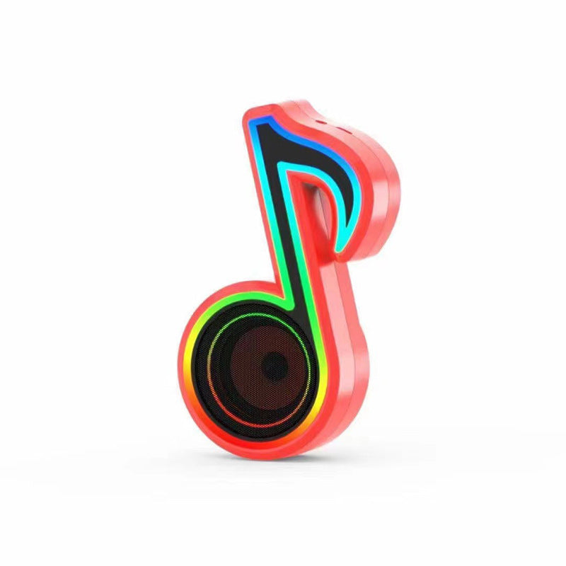 KTX-578899 Colorful Wireless Musical Note Sound Speaker with Built-in Battery and Bluetooth Connectivity