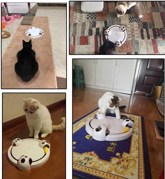 HKM-335571 Interactive Automatic Cat Toy with Variable Speed Settings for Engagement and Exercise