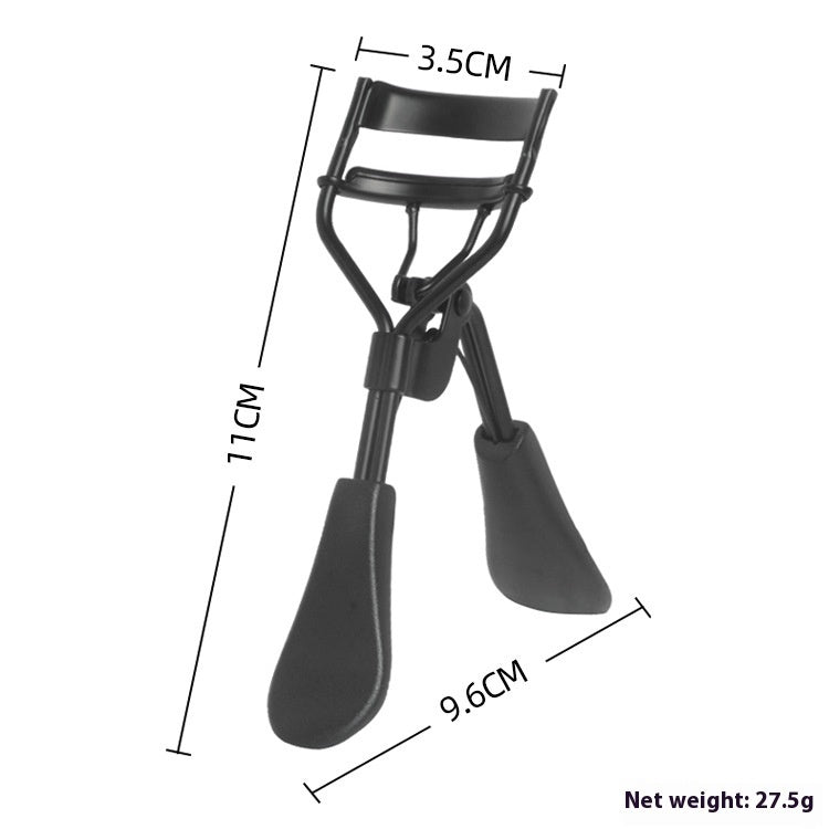 HKM-709715 Double-Headed Eyebrow Brush with Steel Tooth Comb and Nylon Bristles, 14cm Length