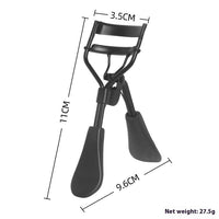 HKM-709715 Double-Headed Eyebrow Brush with Steel Tooth Comb and Nylon Bristles, 14cm Length
