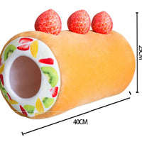 HKM-355475 Cozy Plush Cat's Nest Bed - 25x40 cm with Sponge Filler for Home and Cat Cages