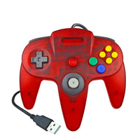 HKM-423059 USB N64 Controller for PC – Game Console Accessory in Blue, Black, and Grey