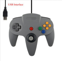 HKM-423059 USB N64 Controller for PC – Game Console Accessory in Blue, Black, and Grey