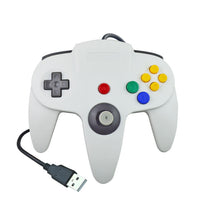 HKM-423059 USB N64 Controller for PC – Game Console Accessory in Blue, Black, and Grey