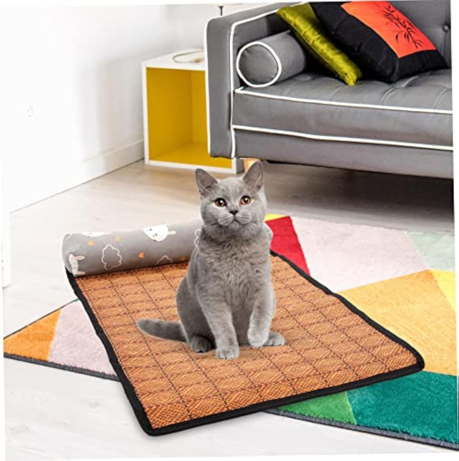 HKM-088403 Pet Cooling Mat - Ice Silk Pad for Comfortable Summer Relief for Dogs and Cats