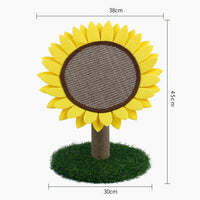 HKM-084755 Sisal Sunflower Grinding Plate with Plush and Felt Features