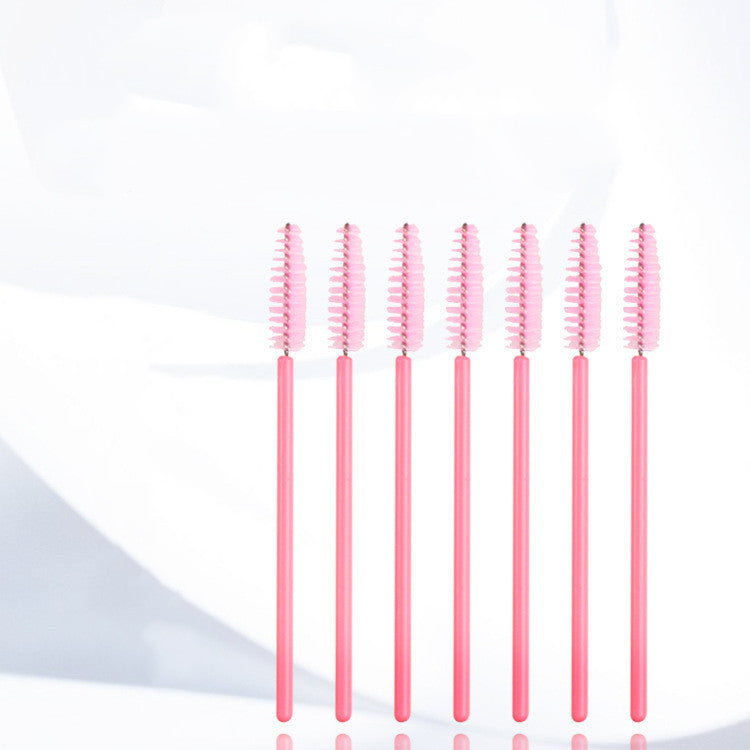 HKM-708563 Dual-Use Disposable Spiral Eyelash and Eyebrow Brush with Adjustable Head