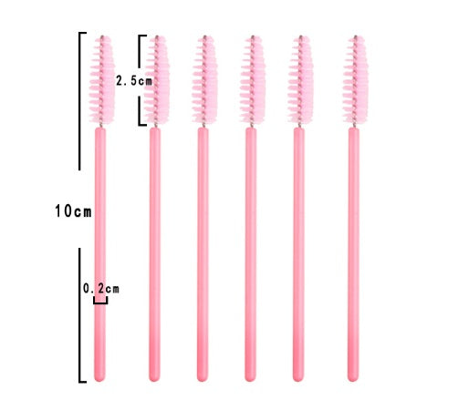 HKM-708563 Dual-Use Disposable Spiral Eyelash and Eyebrow Brush with Adjustable Head