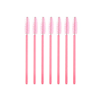 HKM-708563 Dual-Use Disposable Spiral Eyelash and Eyebrow Brush with Adjustable Head