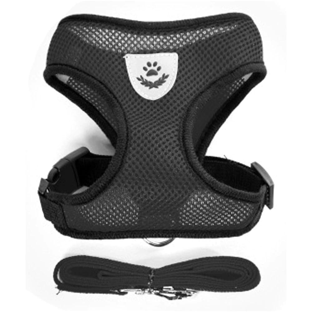 HKM-287827 Dog Chest Harness with Traction Rope ¨C Adjustable Mesh Design, Sizes S to XL