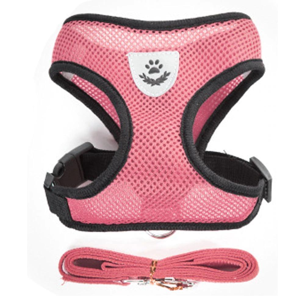 HKM-287827 Dog Chest Harness with Traction Rope ¨C Adjustable Mesh Design, Sizes S to XL