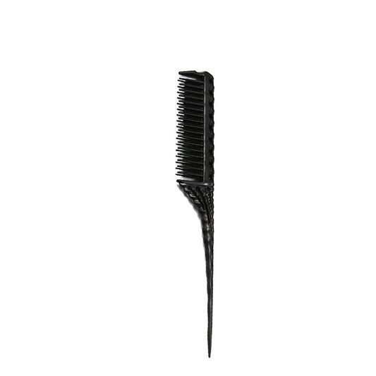 KTX-903379 Three-Row Pointed Tail Hairdressing Comb - Durable Plastic Design