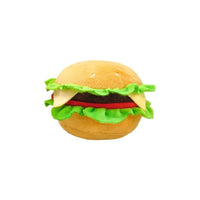 HKM-120019 Fast Food-Themed Plush Dog Toy Set - Bucket, Fries, Soda & Burger with Squeakers