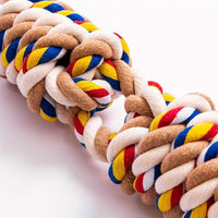 HKM-792019 Durable Large Rope Knot Toy for Cat and Dog Teeth Cleaning and Interactive Play