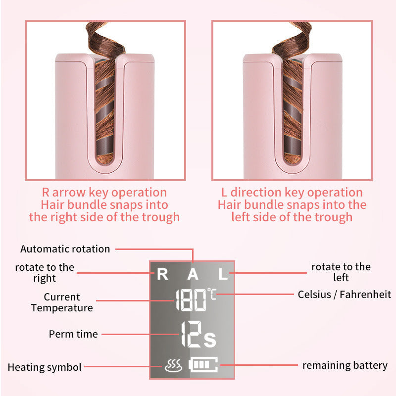 HKM-820115 Electric Rotating Massage Device with Adjustable Temperature and Rotation Settings