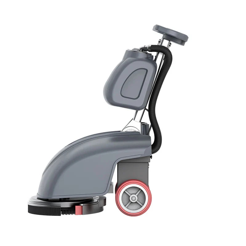 KTX-374483 Walk-Behind Hand Push Floor Scrubber for Indoor and Outdoor Use, Ideal for Hotels, Offices, and Homes