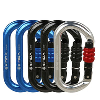 HKM-570707 O-Shaped Thread Lock Carabiner for Rock Climbing and Outdoor Activities
